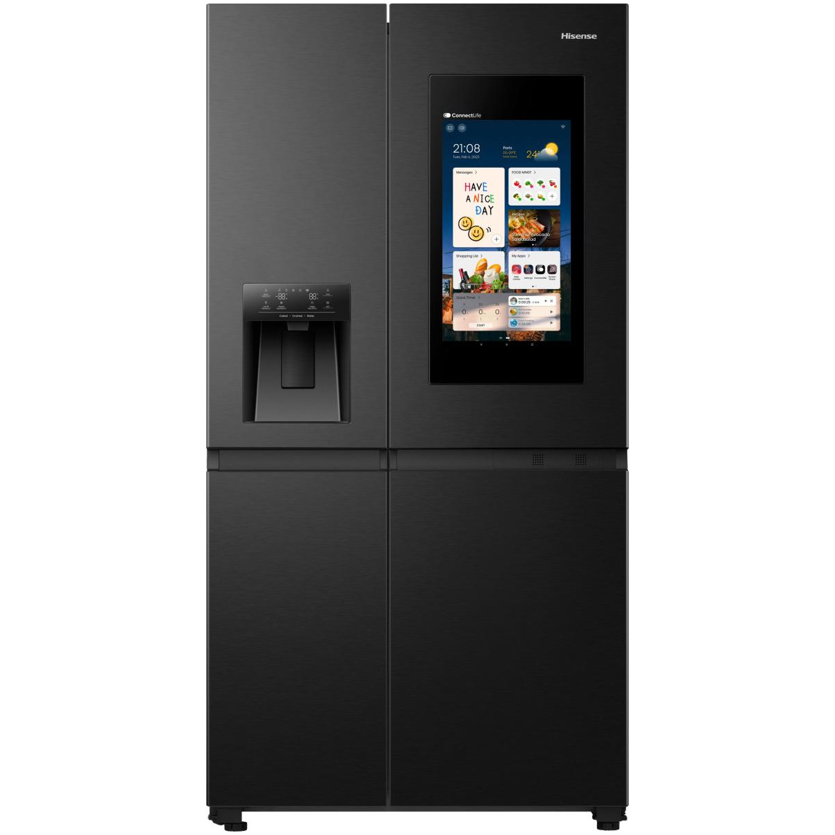 Hisense RS9P628GPFE Amerikaanse koelkast Zwart