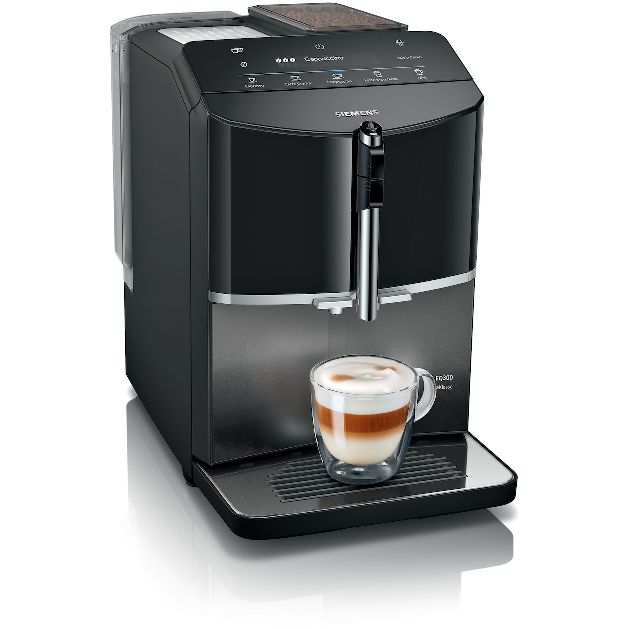 Siemens EQ.300 TF305EF9 extraKlasse Volautomaat Zwart