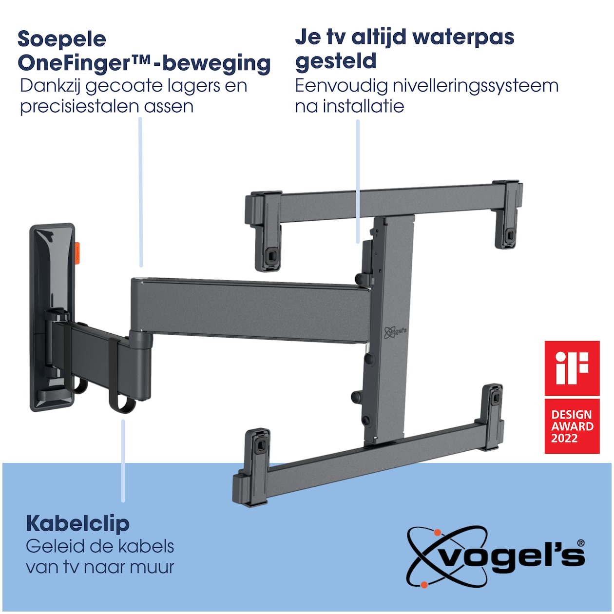 Vogels Vogel'S TVM 3465 Draaibare OLED tv-beugel TV beugel Zwart, foto 2