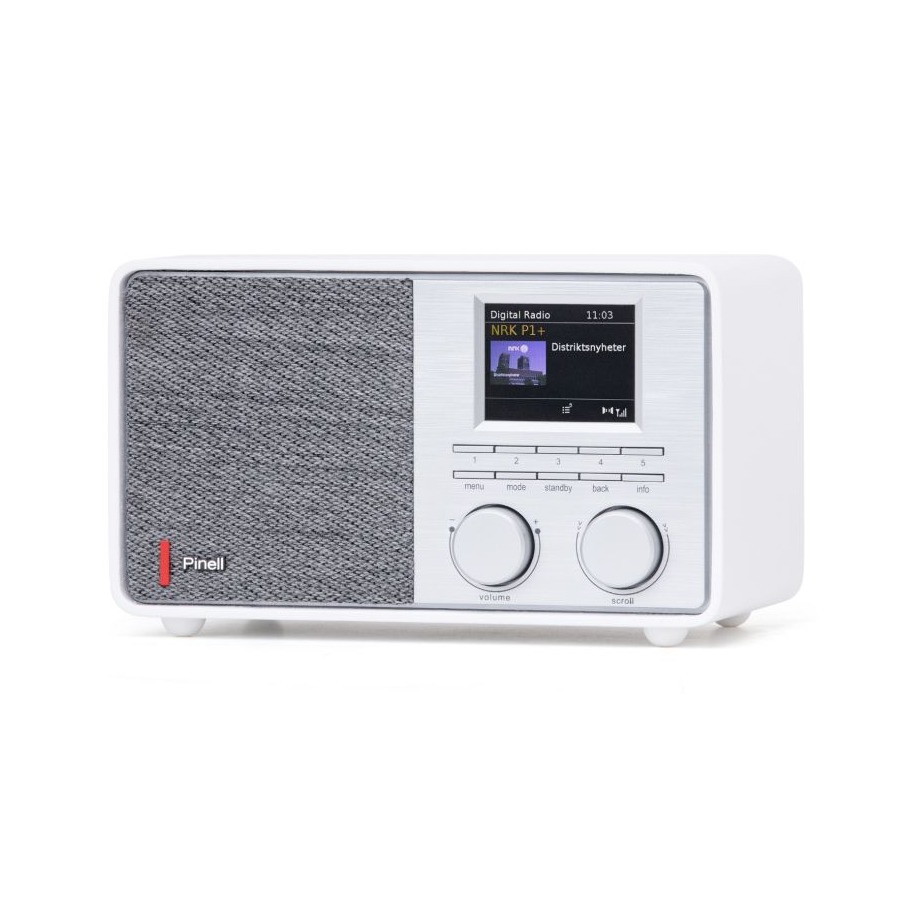 Pinell Supersound 201 W Hybride radio Wit afbeelding