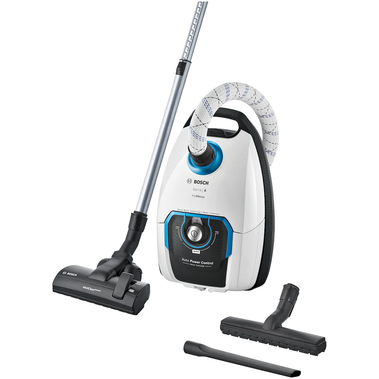 Bosch BGL8SIL6 ProSilence Stofzuiger met zak Wit afbeelding
