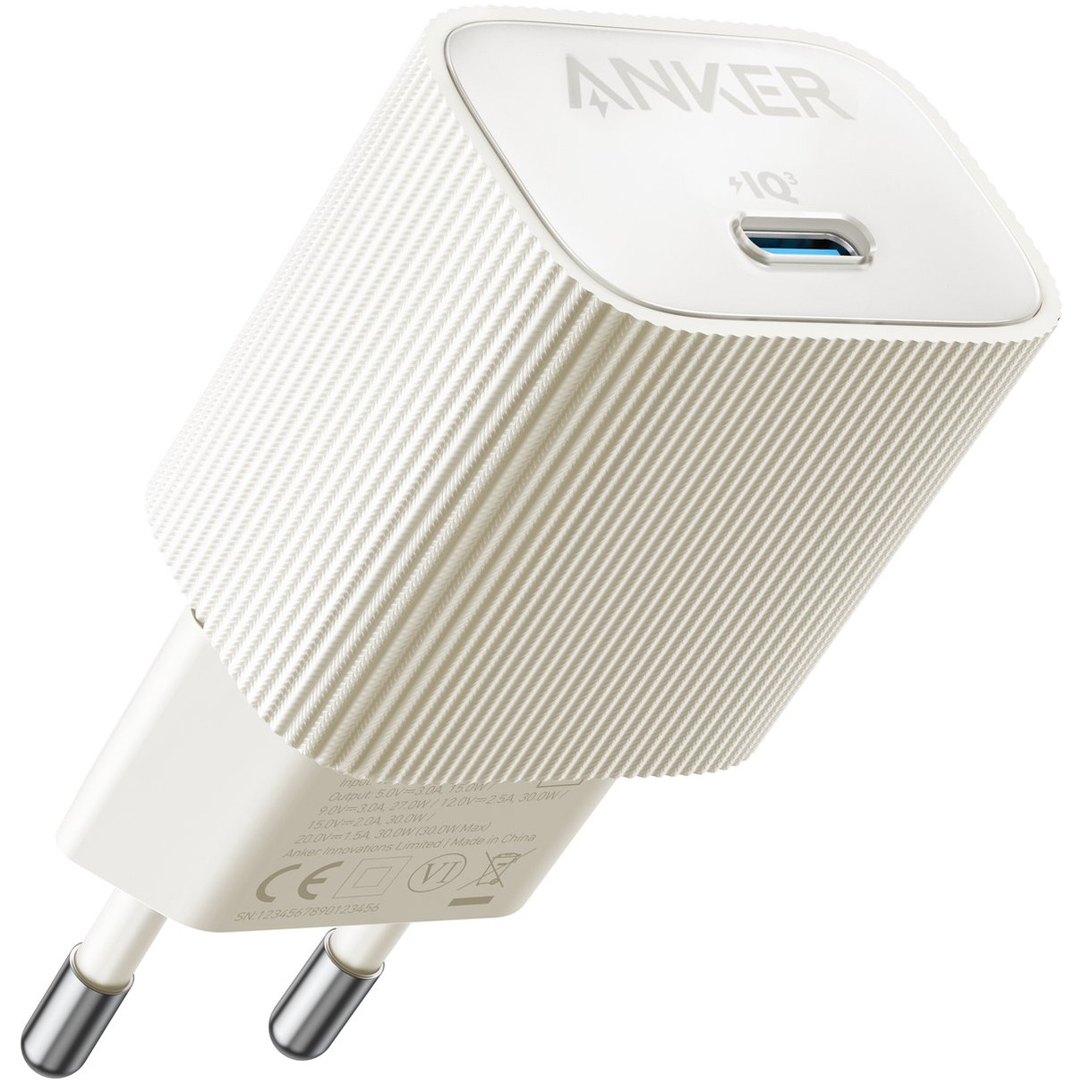 Anker Nano USB-C Wall Charger (30W) Oplader Wit afbeelding