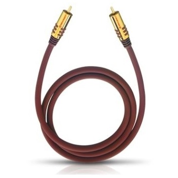 Oehlbach Subwoofer-cinchkabel 3,0 m mono Subwoofer kabel Rood afbeelding