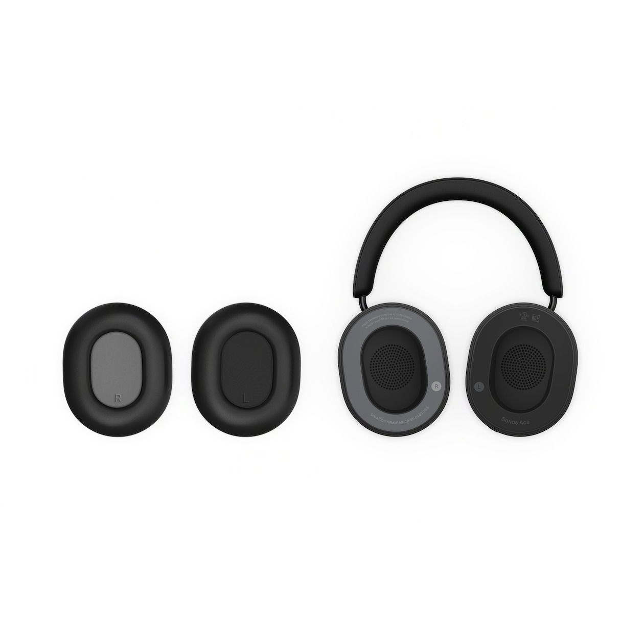 Sonos Ace Over-ear hoofdtelefoon Zwart, foto 3