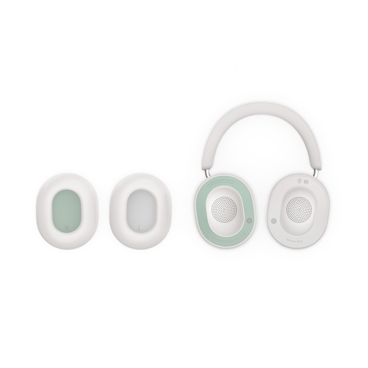 Sonos Ace Over-ear hoofdtelefoon Wit, foto 2
