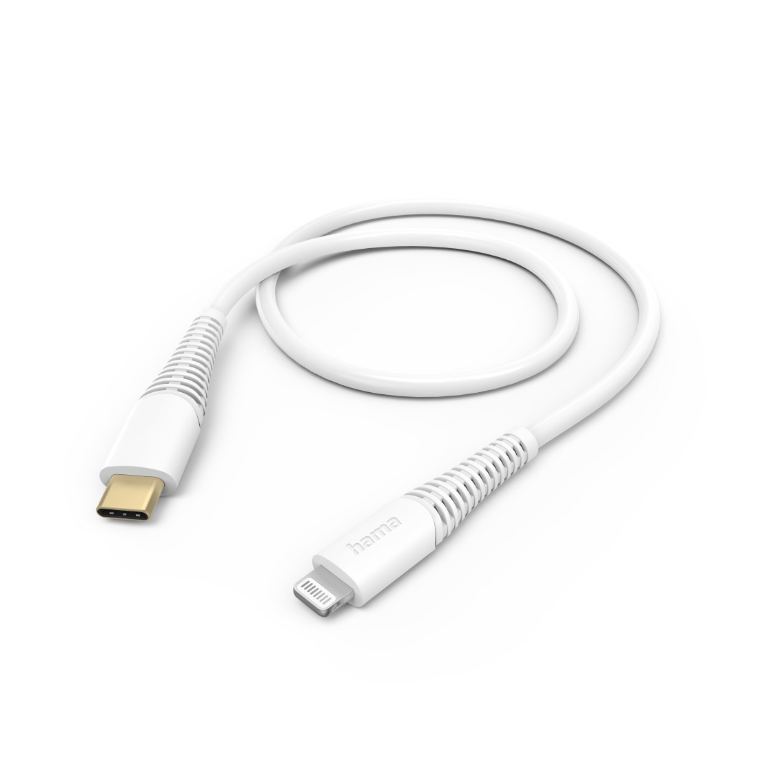 Hama USB-Kabel, USB-C naar Lightning, 1.5m Oplader Wit afbeelding