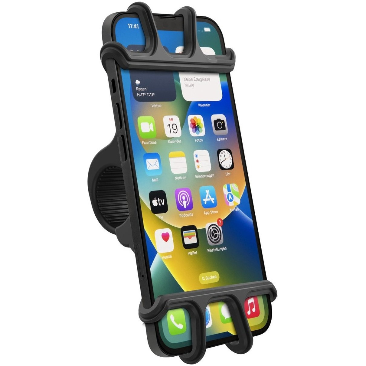 Hama Smartphone fietshouder voor apparaten met 6-8 cm breedte/13-15 cm hoogte Telefoonhouder afbeelding