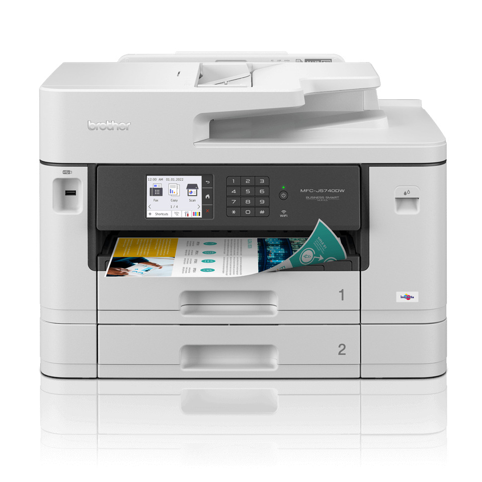 Brother MFC-J5740DW All-in-one inkjet printer Wit afbeelding