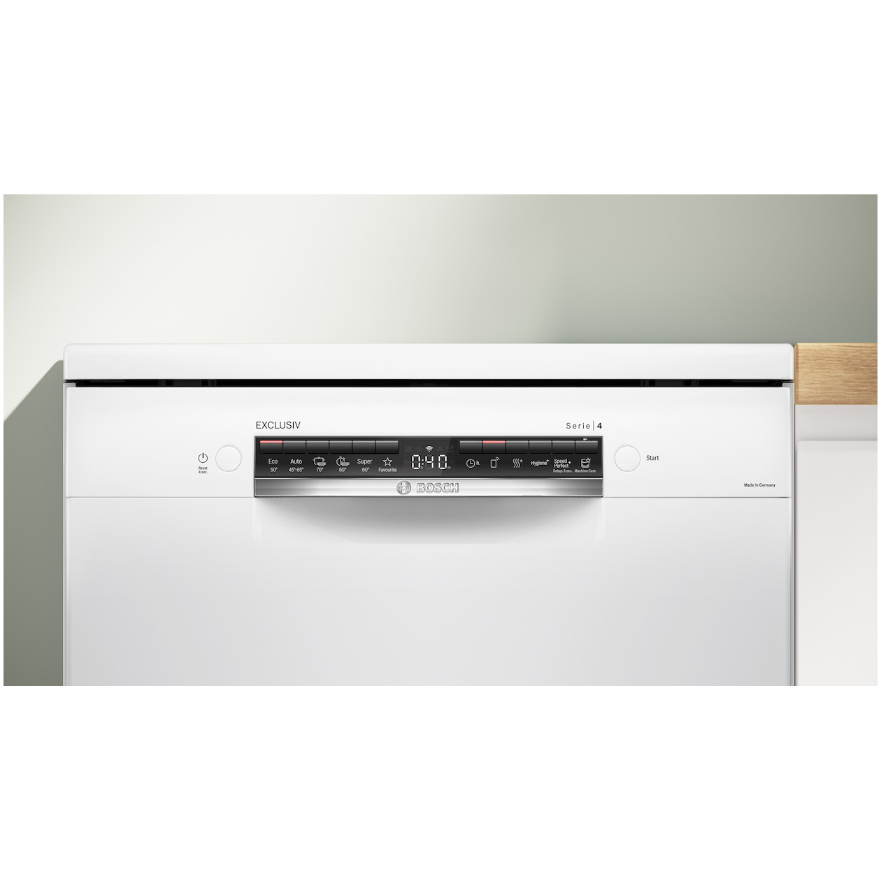 Bosch SMS4EBW33E EXCLUSIV Vrijstaande vaatwasser Wit, foto 2