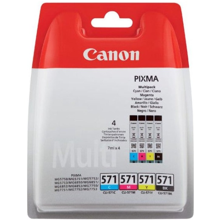 Canon CLI-571 Cartridges Combo Pack Inkt kleur, foto 3