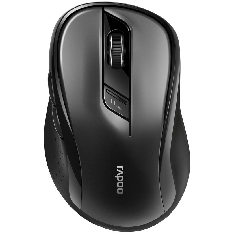 Rapoo M500 Silent Multi-mode Draadloze Muis Muis Zwart afbeelding