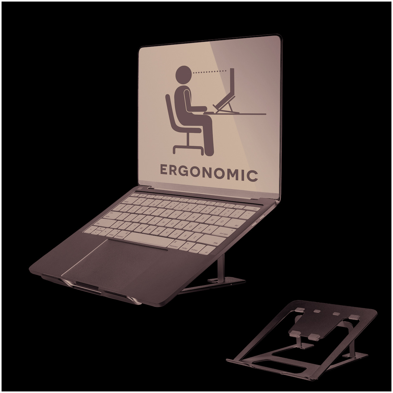Neomounts NSLS085 Laptopstandaard Zilver afbeelding