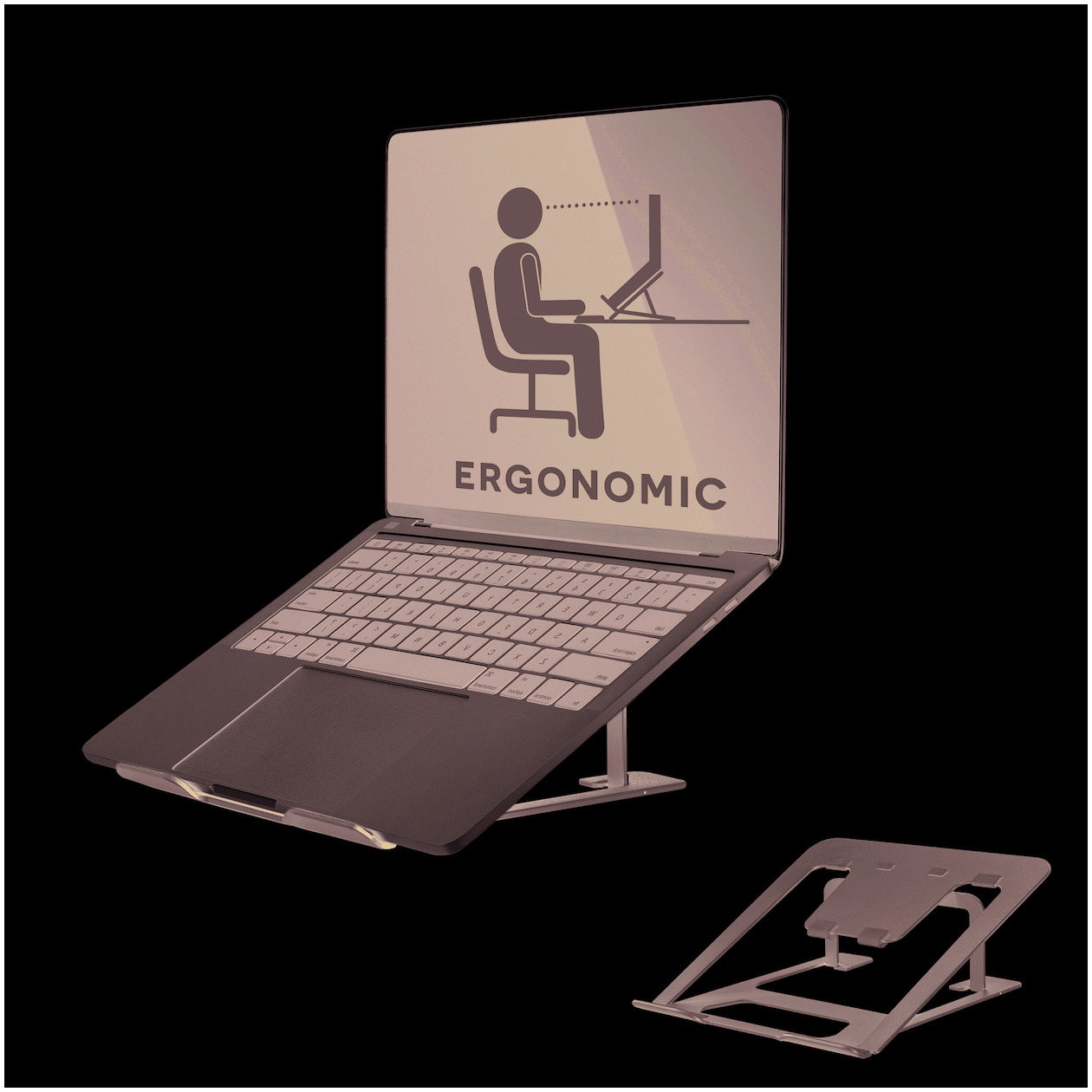 Neomounts NSLS085 Laptopstandaard Grijs afbeelding