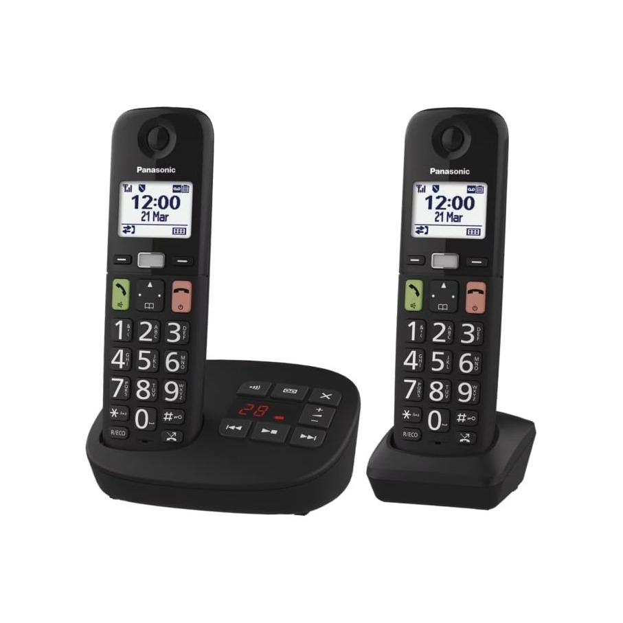 Panasonic KX-TGU132EXB Huistelefoon Zwart afbeelding