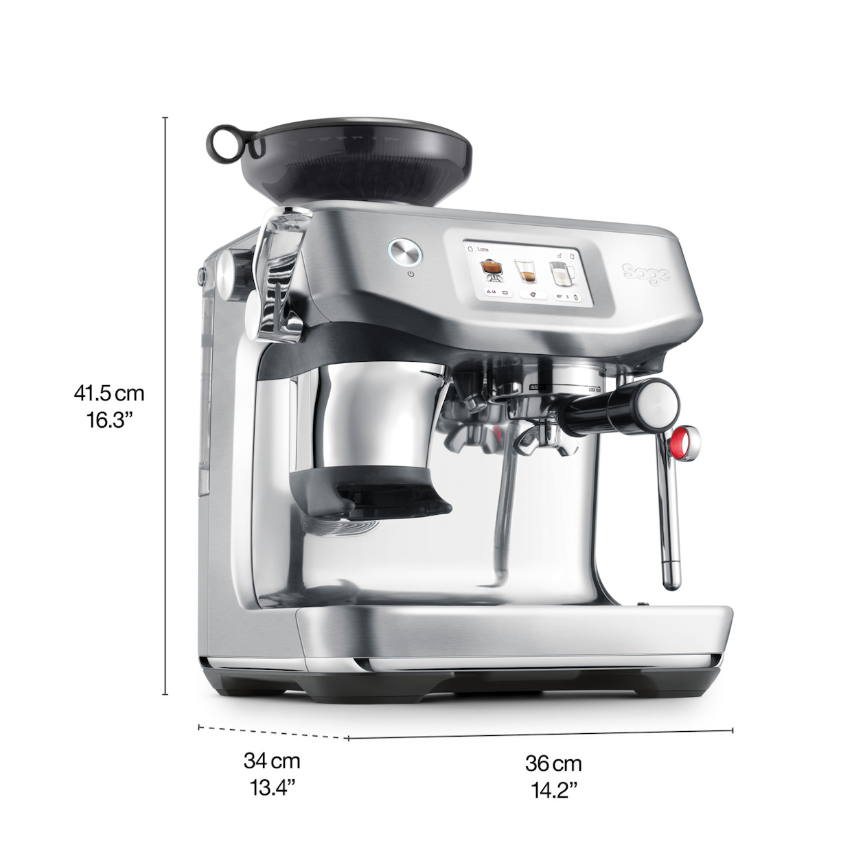 Sage Barista Impress Touch SES882BTR4FEU1 Espresso apparaat Zwart, foto 2