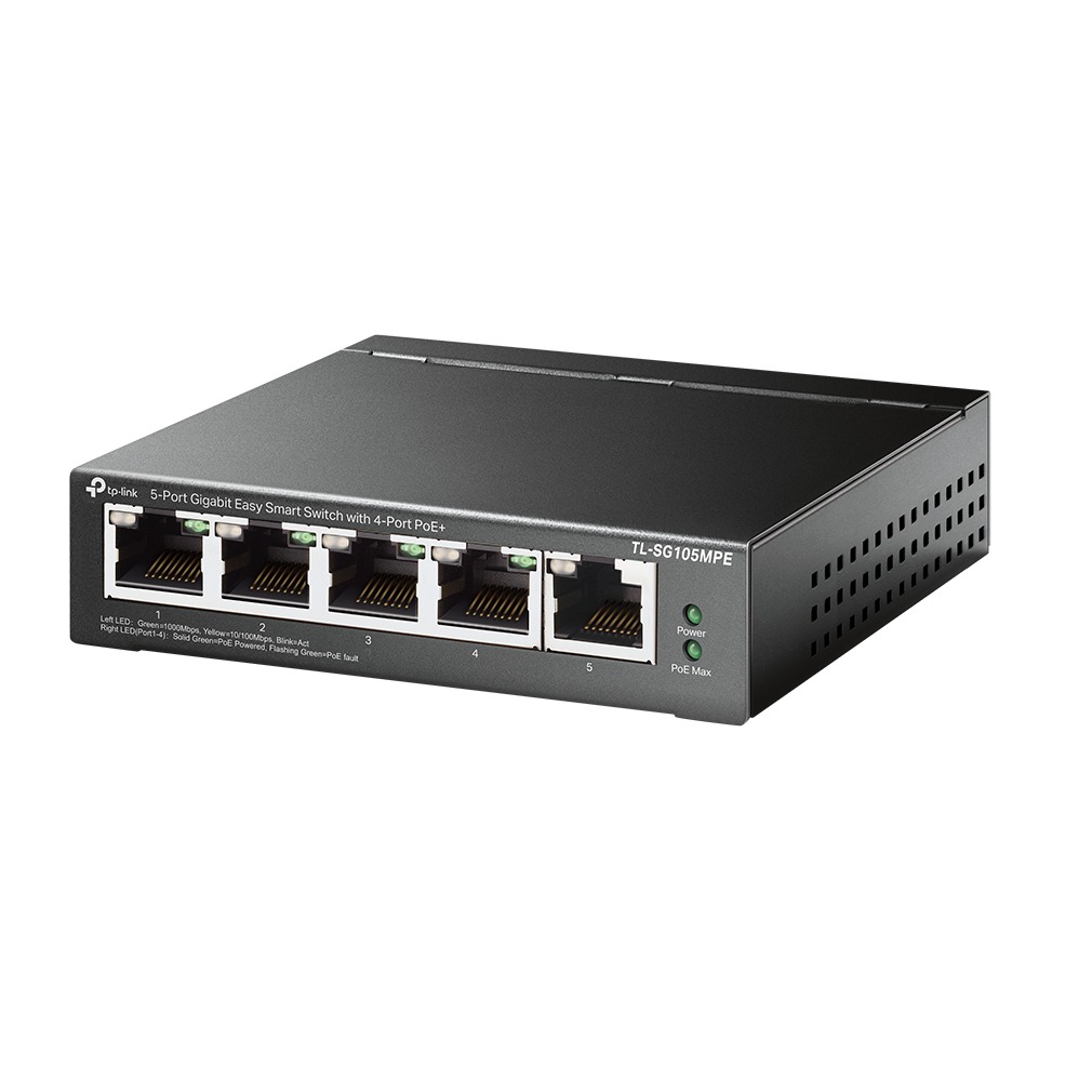 TP-Link TL-SG105MPE Switch Zwart afbeelding