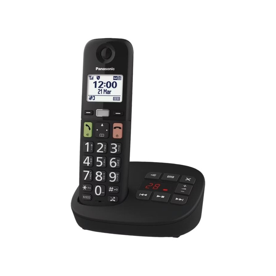Panasonic KX-TGU130EXB Huistelefoon Zwart afbeelding