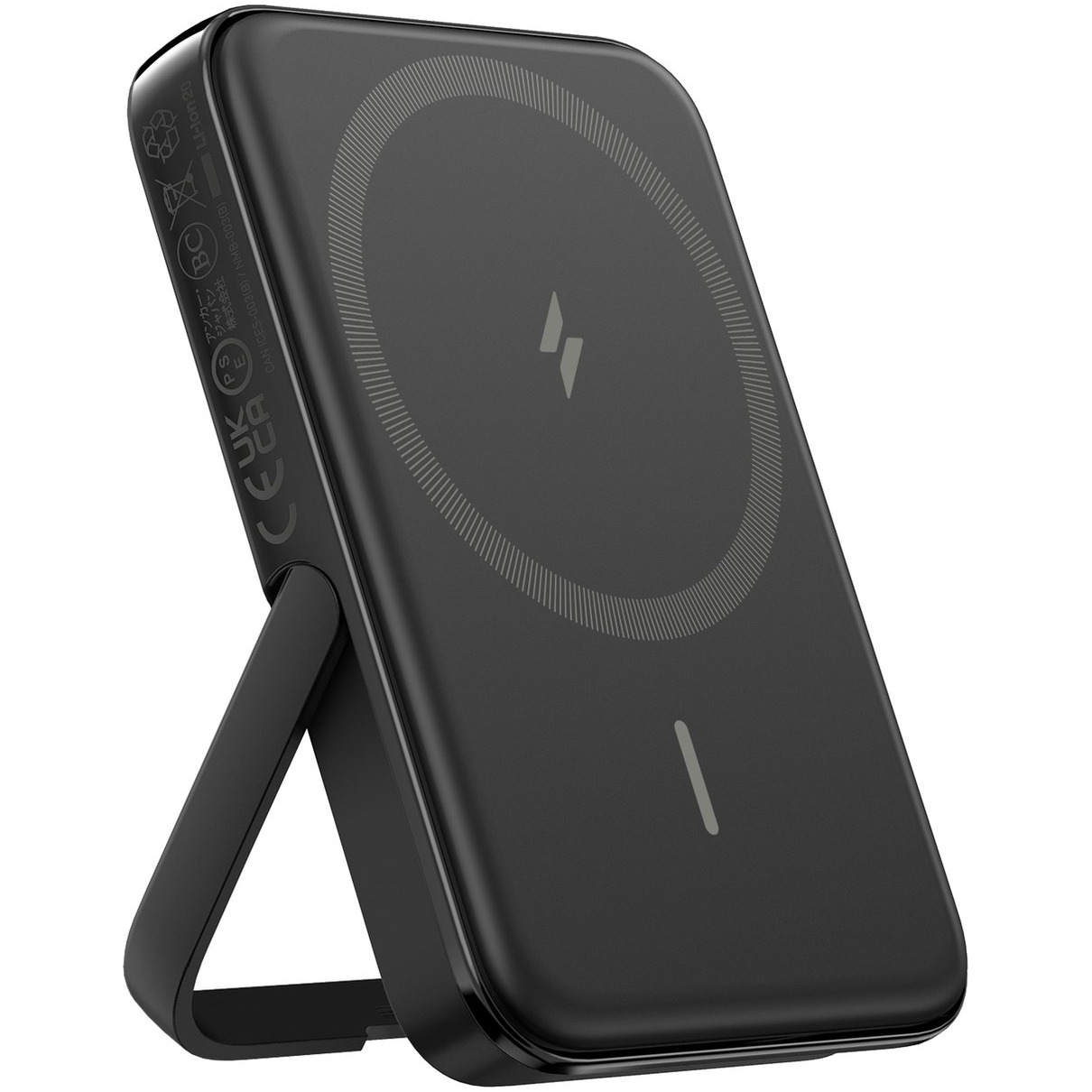 Anker 322 MagGo Power Bank 5000mAh 7.5W with holder Powerbank Zwart afbeelding