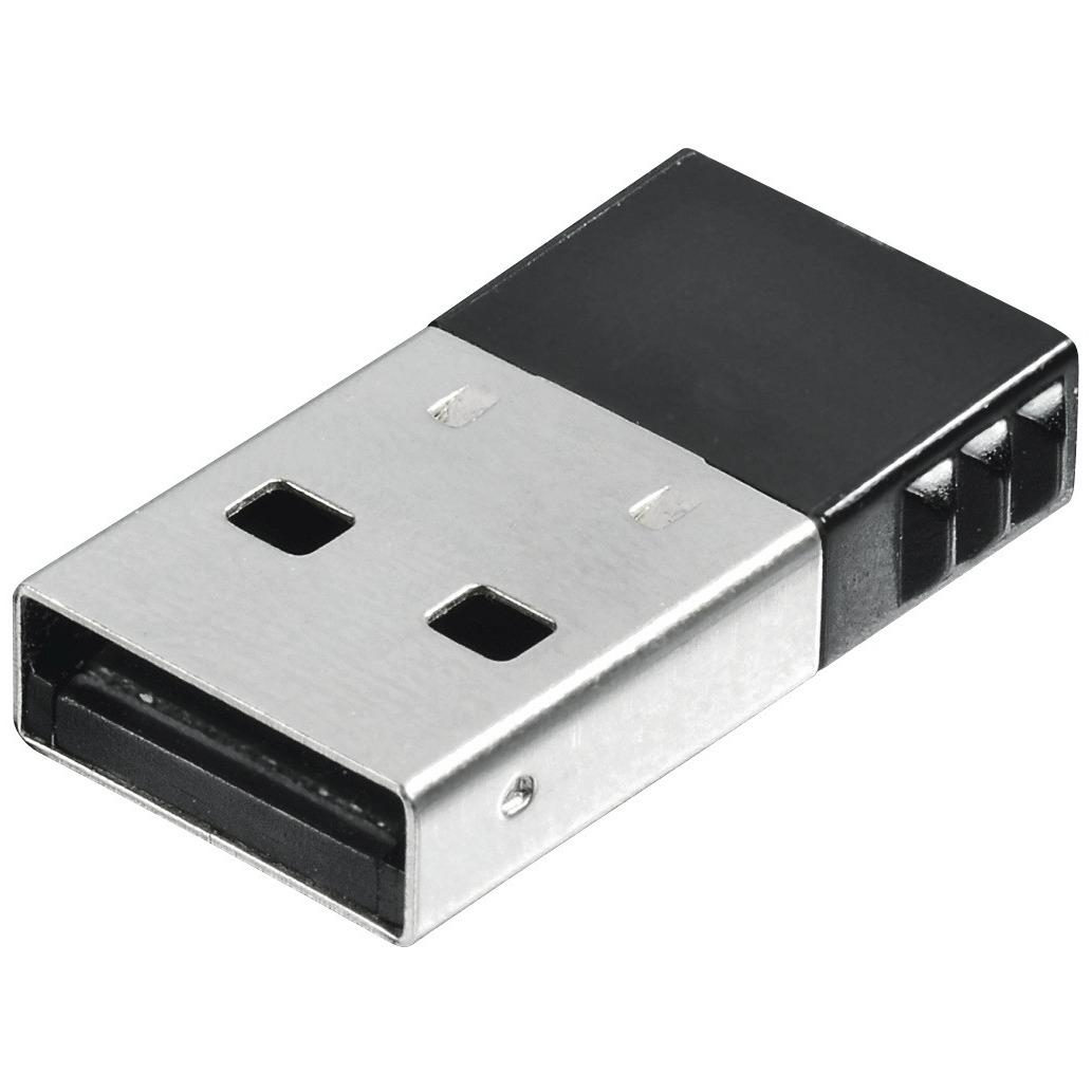 Hama Bluetooth®-USB-adapter, versie 4.0 C1 + EDR Wifi adapter Zwart afbeelding