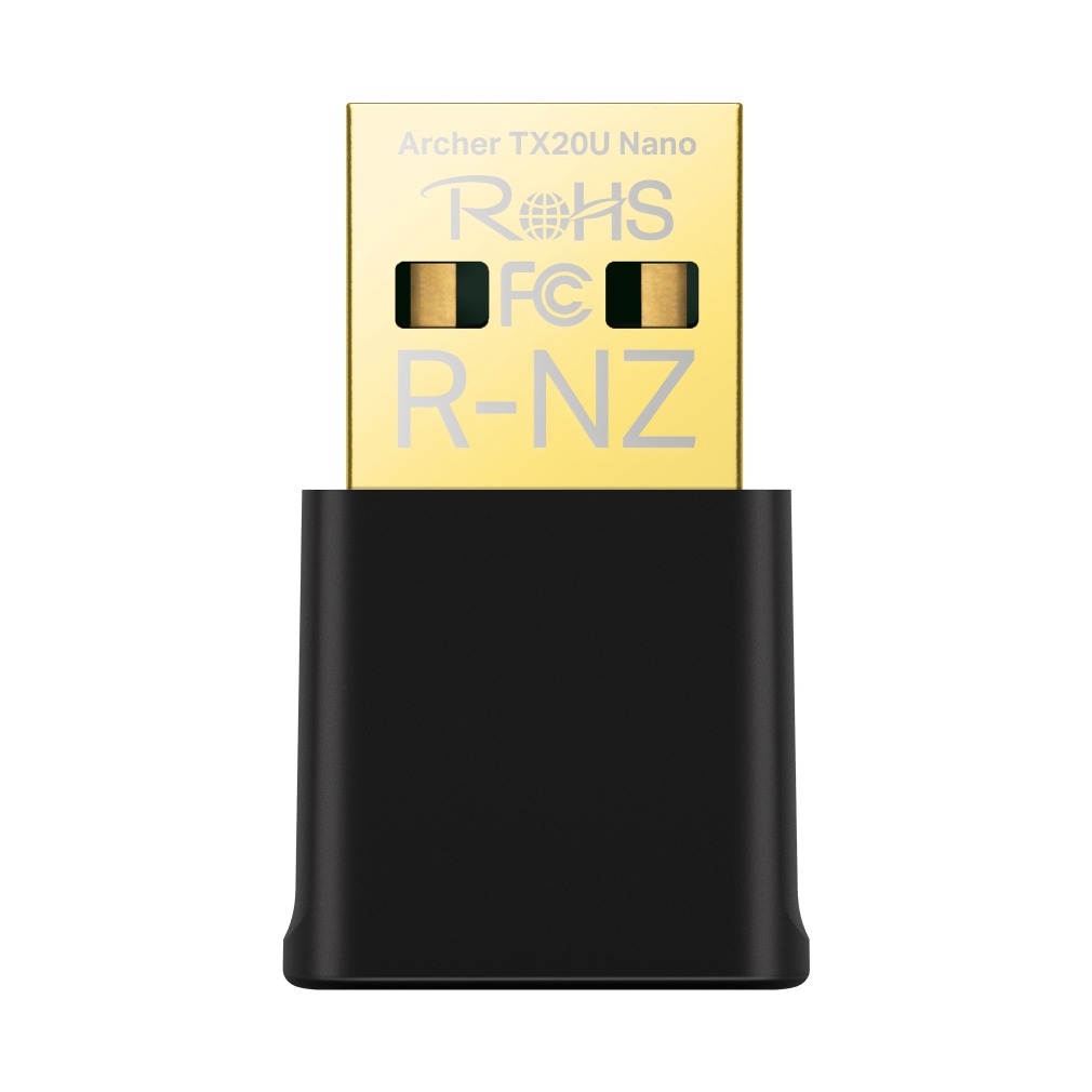 TP-Link Archer TX20U Nano Wifi adapter Zwart afbeelding