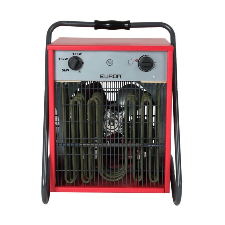 Eurom EK15002 + cable-socket Heater Ventilatorkachel Rood afbeelding