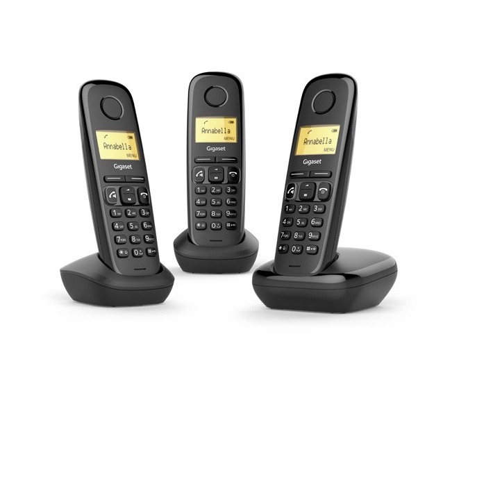 Gigaset A270 - Trio DECT telefoon - Zwart