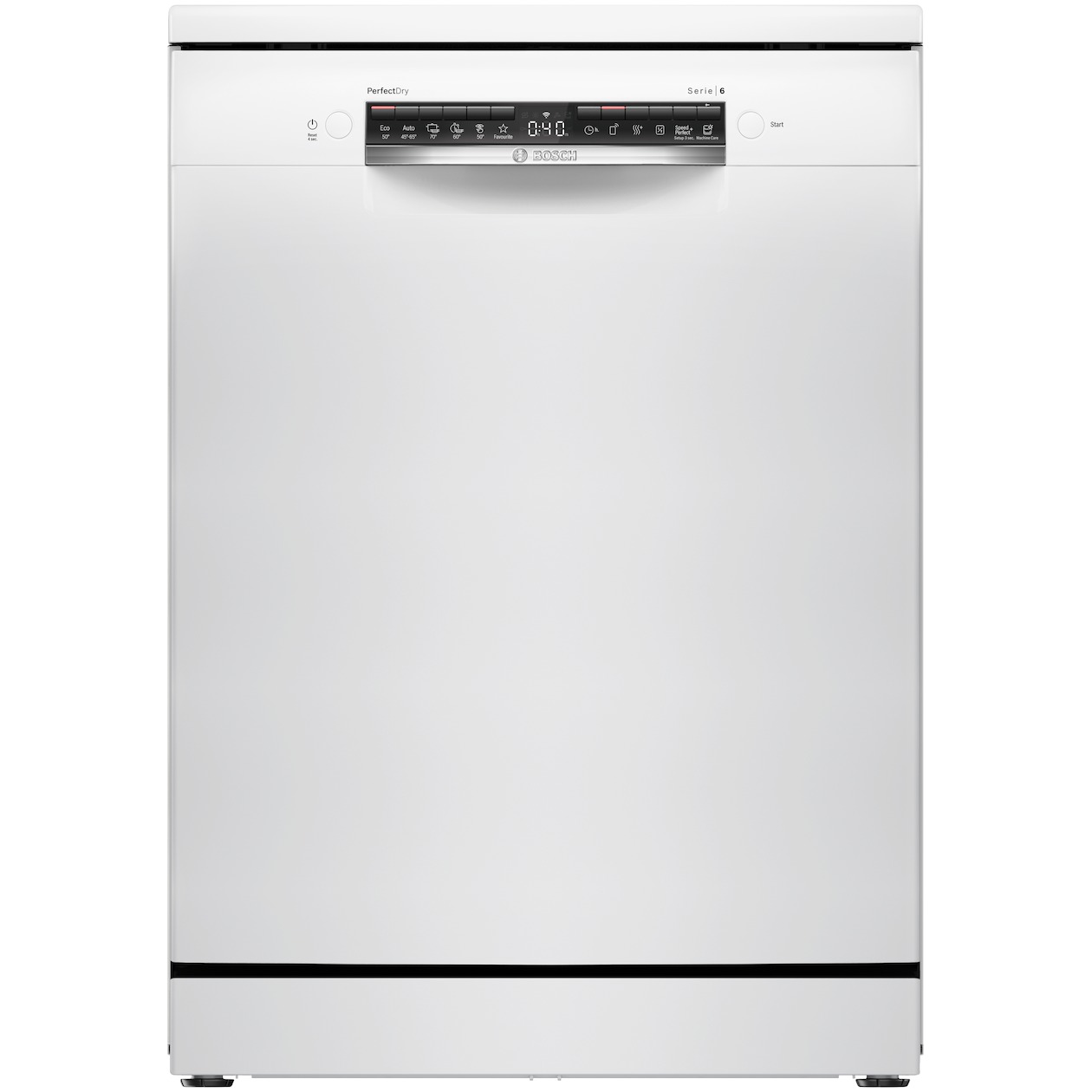Bosch SMS6ZCW10E Vrijstaande vaatwasser Wit afbeelding
