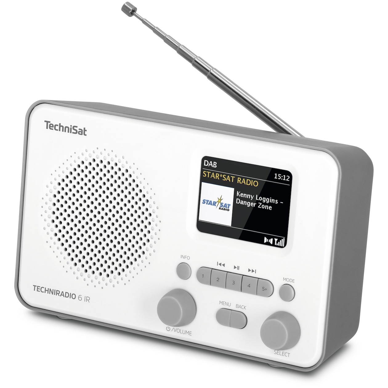 TechniSat Techniradio 6 IR Hybride radio Wit afbeelding