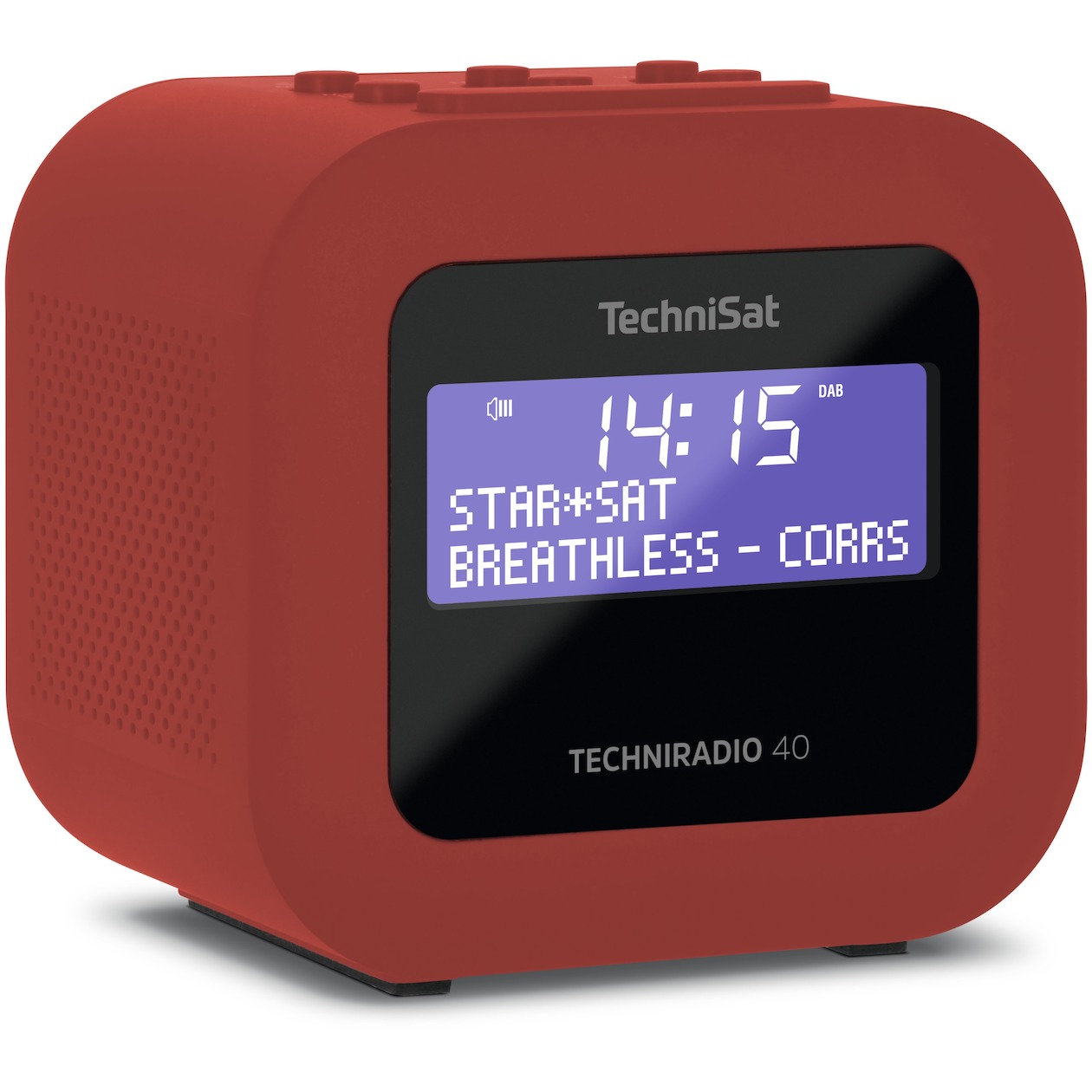 TechniSat Techniradio 40 Wekker radio Rood afbeelding