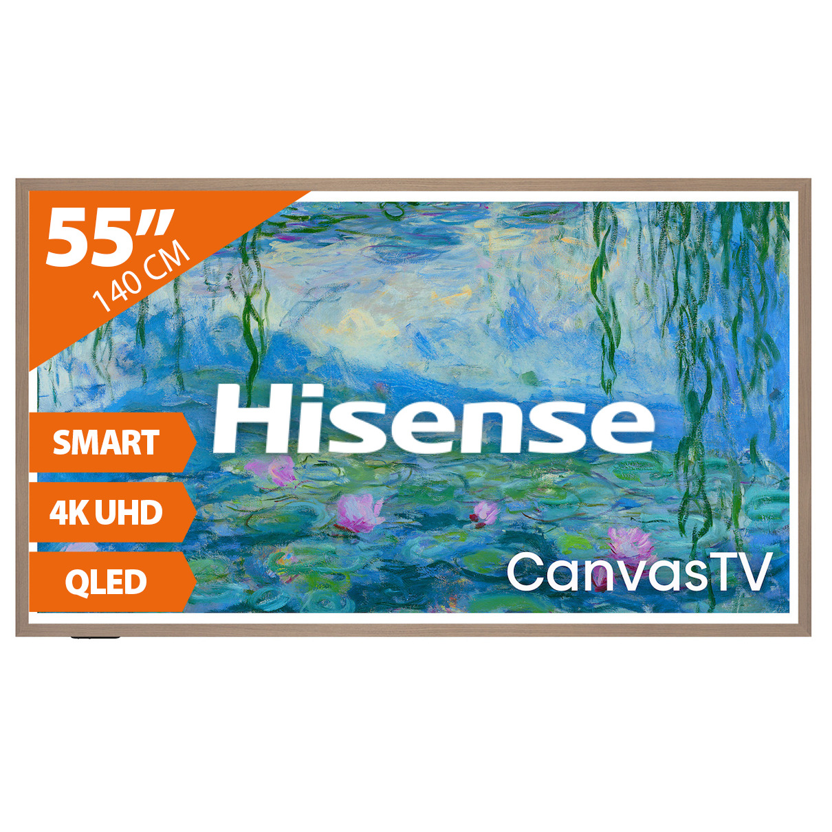 Hisense Canvas TV 55S7S (2026) - 55 inch - QLED TV Zwart