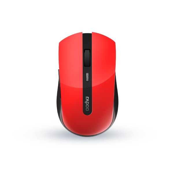Rapoo Draadloze laser muis 7200M Multi-mode Muis Rood afbeelding