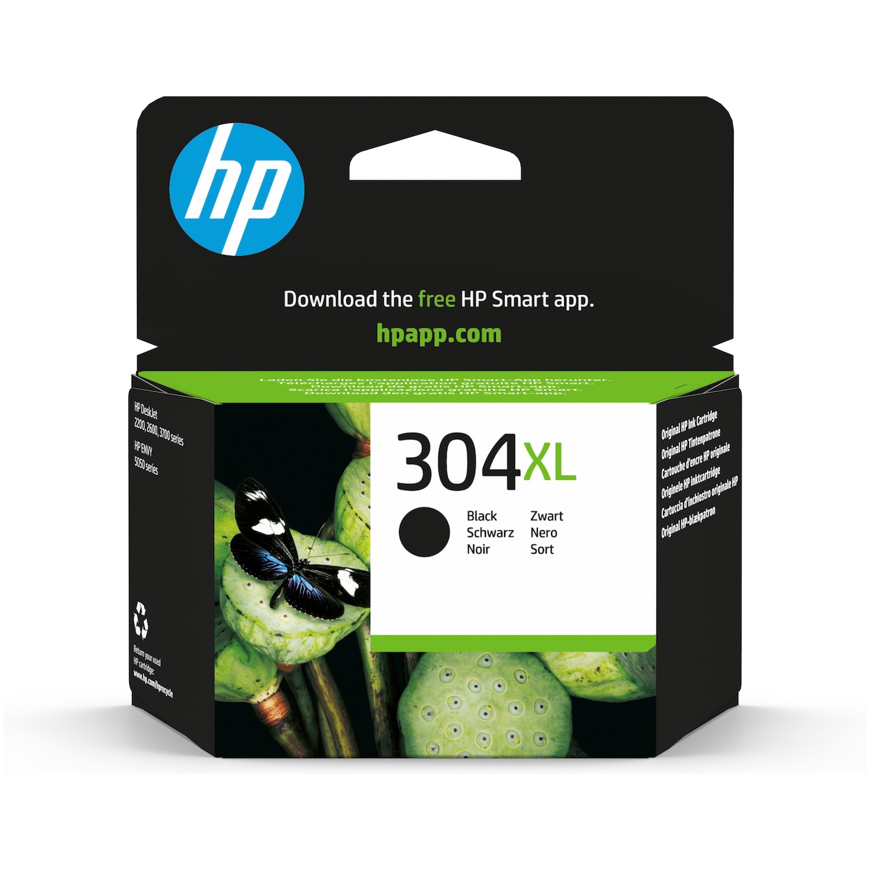 HP 304XL Cartridge Inkt Zwart afbeelding