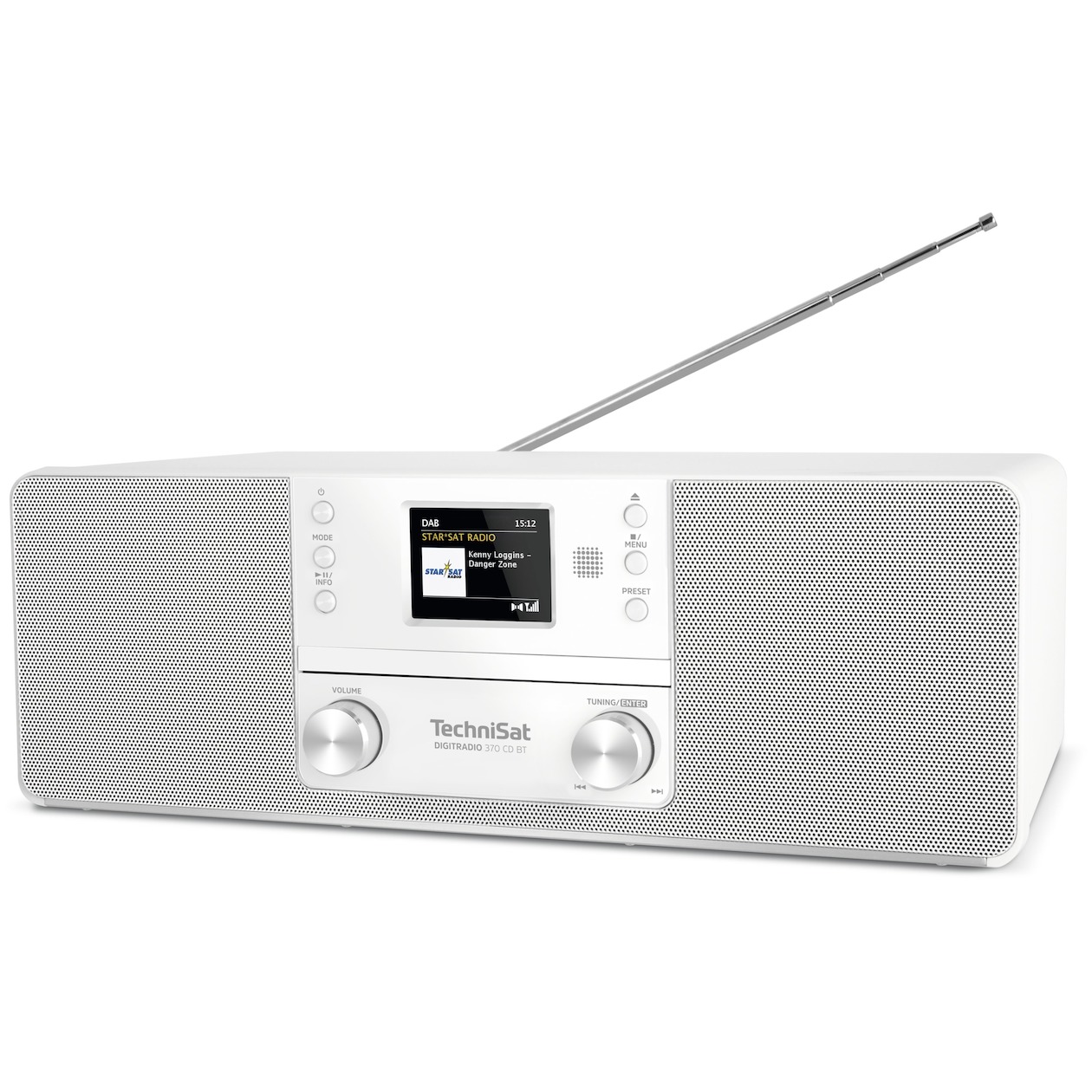 TechniSat Digitradio 370 CD BT DAB radio Wit afbeelding