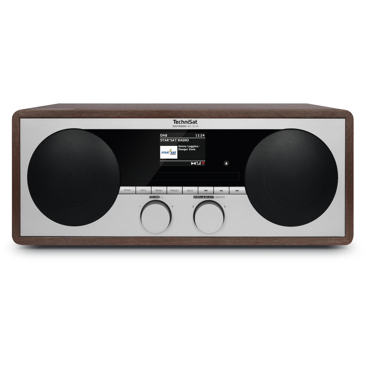 TechniSat Digitradio 451 CD IR Hybride radio Bruin afbeelding