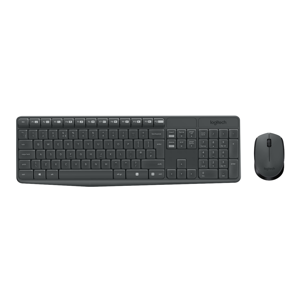 Logitech MK235 Draadloze Toetsenbord en Muis QWERTY Toetsenbord Zwart, foto 2