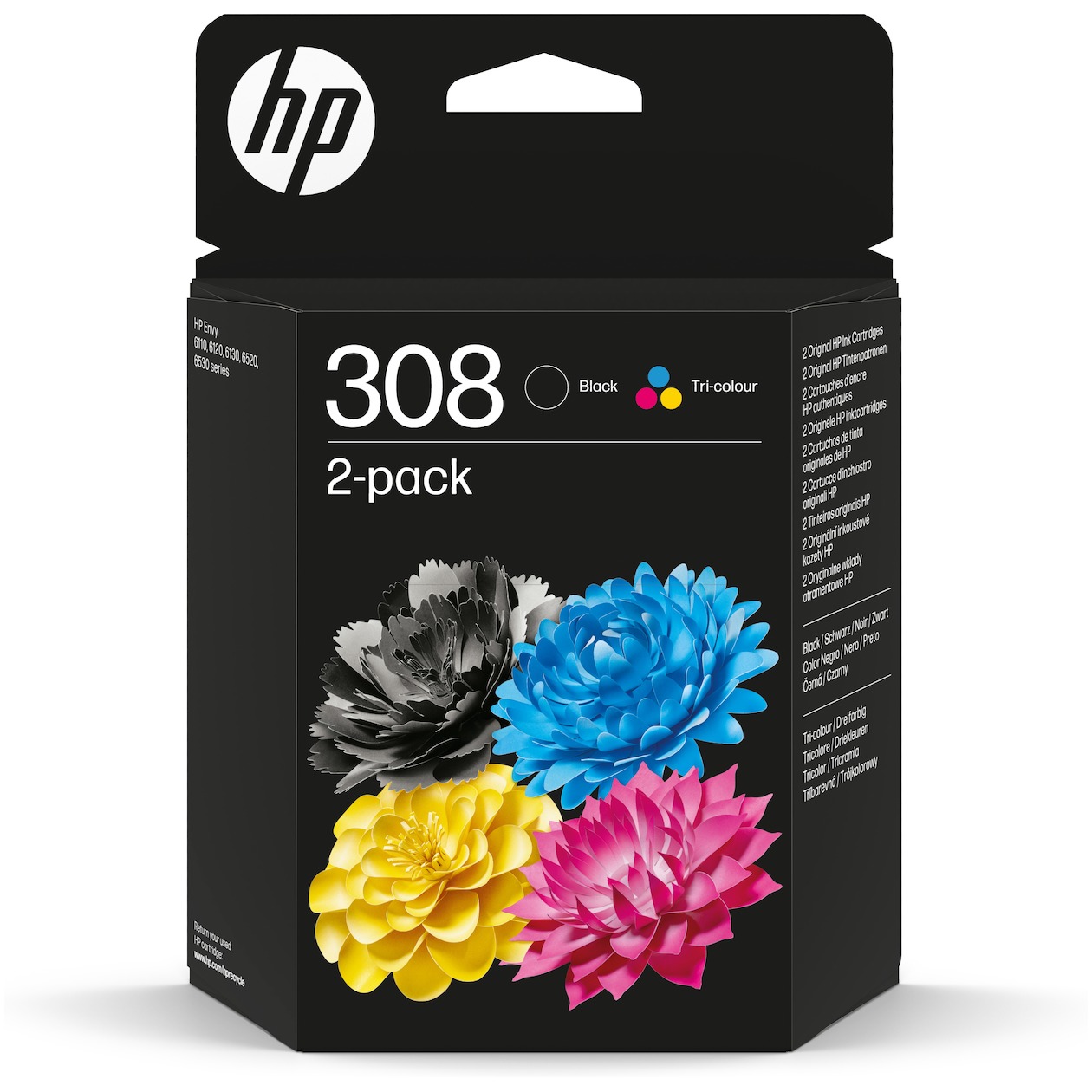HP 308 Cartridges Combo Pack Inkt afbeelding