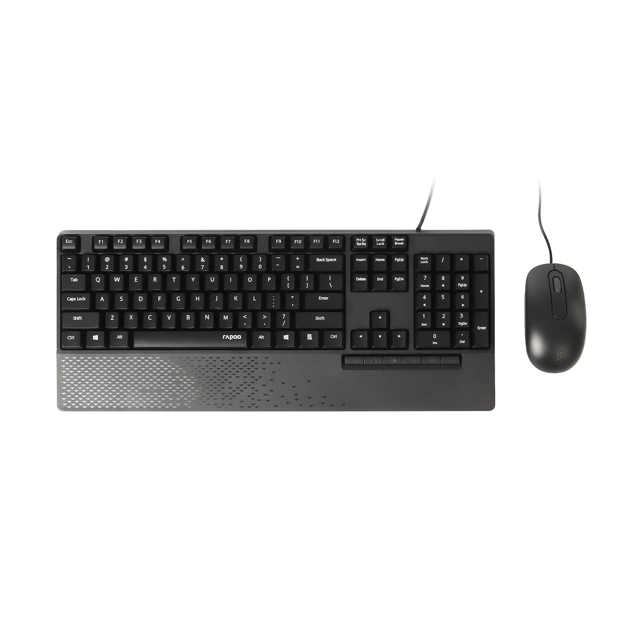 Rapoo NX2000 Wired Desktop Set Toetsenbord Zwart afbeelding
