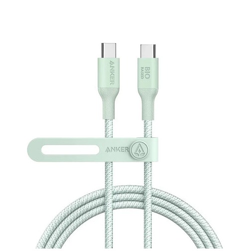 Anker 544 USB-C to USB-C Cable Bio-Nylon 1.8M140W Oplader Groen afbeelding
