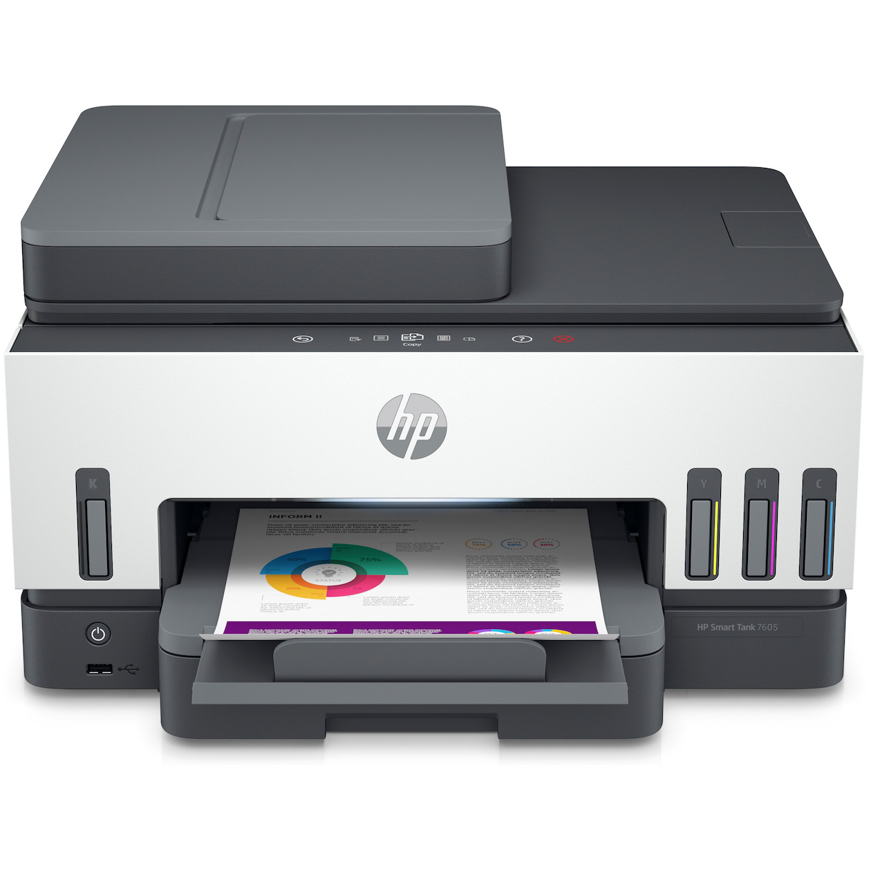 HP Smart Tank 7605 All-in-one inkjet printer Grijs afbeelding