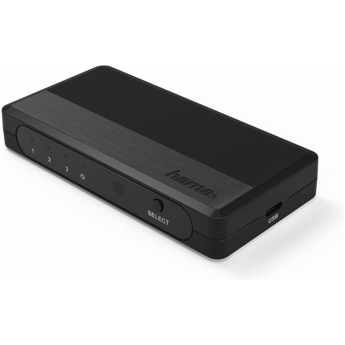 Hama HDMI-splitter 3 input - 1 output Splitter Zwart afbeelding