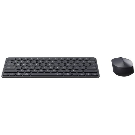 Rapoo 9010M Multi-mode Wireless Ultra-Slim Desktop Set Toetsenbord Zwart afbeelding