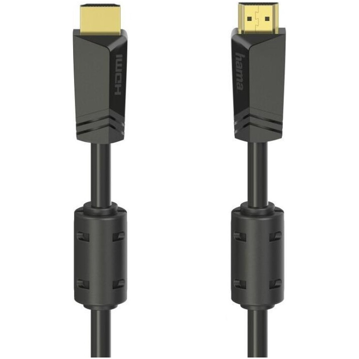 Hama High speed HDMI-kabel, connector - connector, 4K, ethernet, verguld 10,0 m HDMI kabel afbeelding