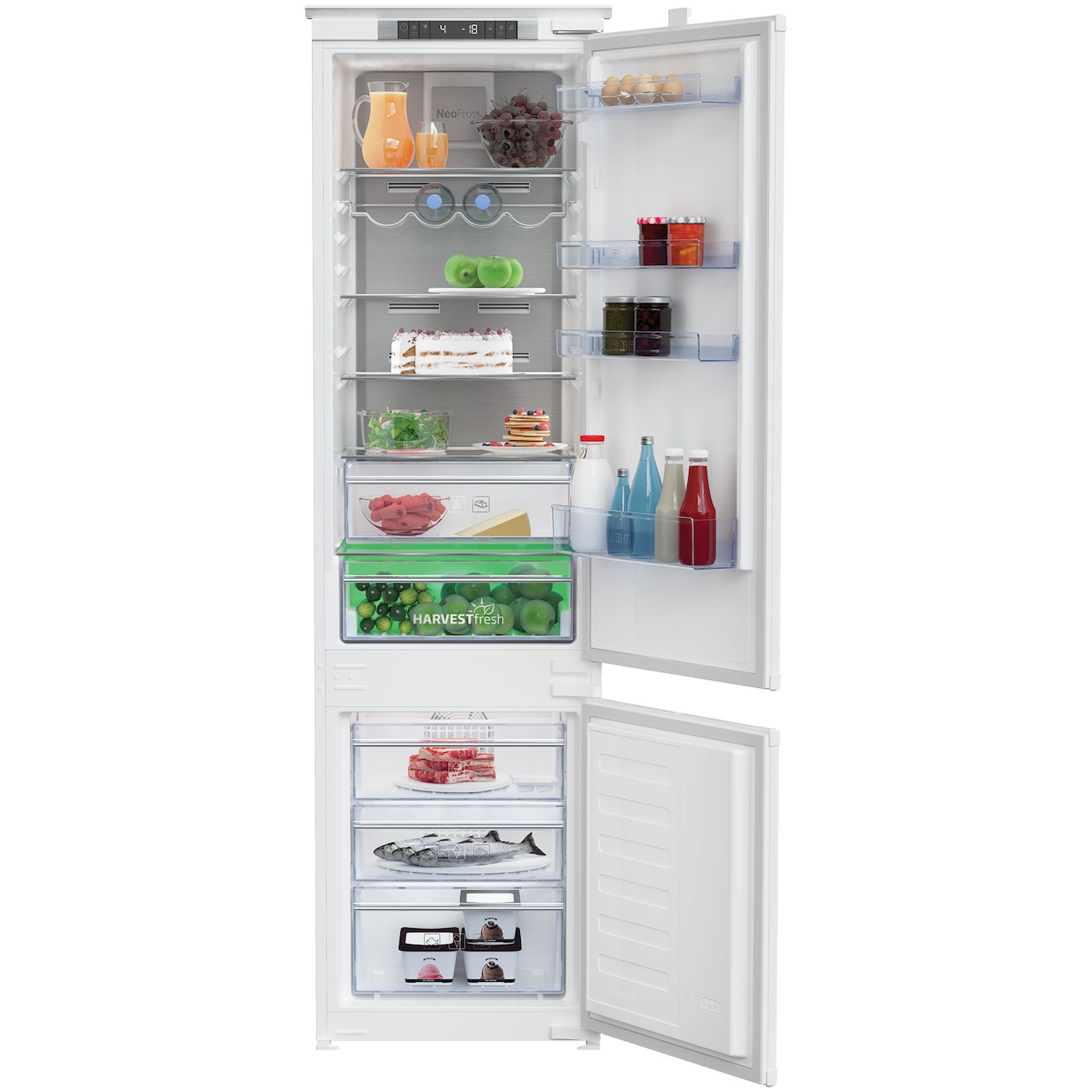 Beko BCNA306E4SN Selective Line Inbouw koel-vriescombinatie afbeelding