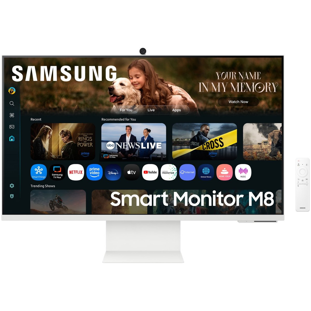 Samsung Smart Monitor M8 M80F 4K LS32FM801UUXEN Monitor Wit, foto 2