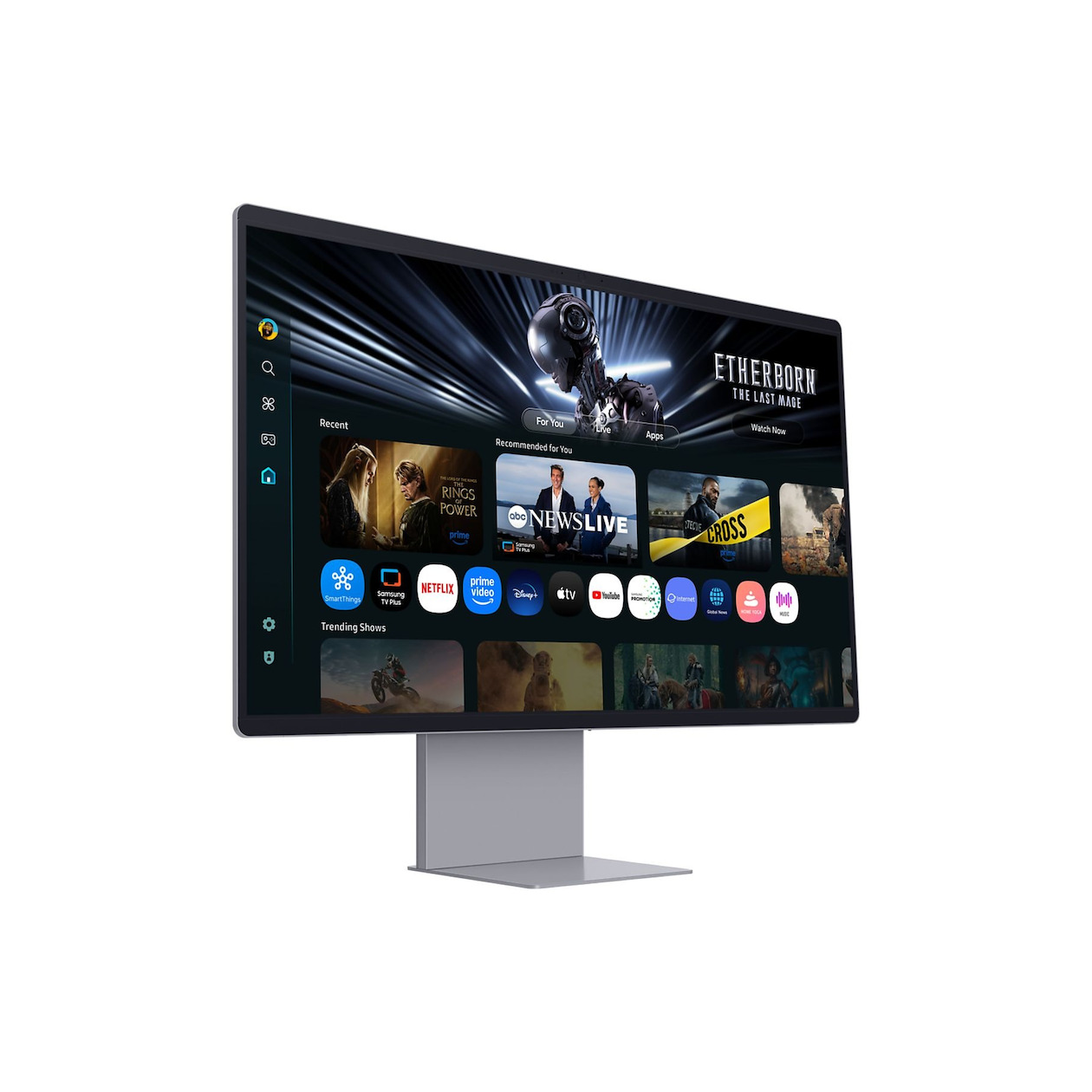 Samsung Smart Monitor M9 M90SF 4K OLED LS32FM902SUXEN Monitor Zilver, foto 3