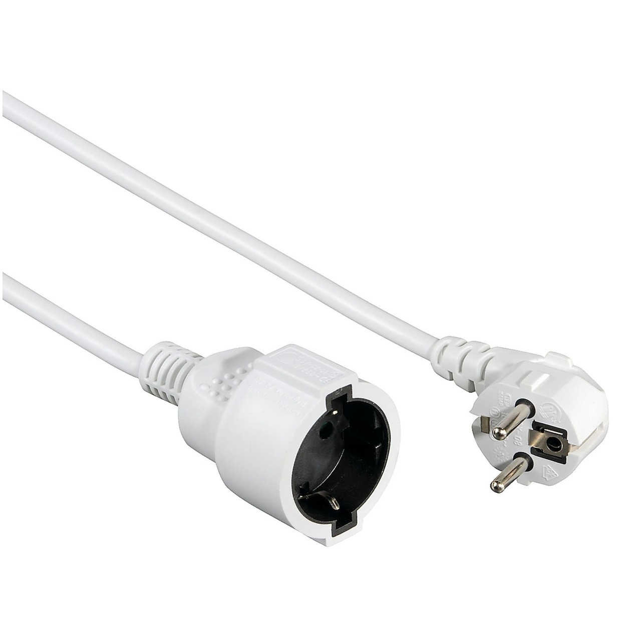 Hama Verlengsnoer Pro 5m Kabel Wit afbeelding