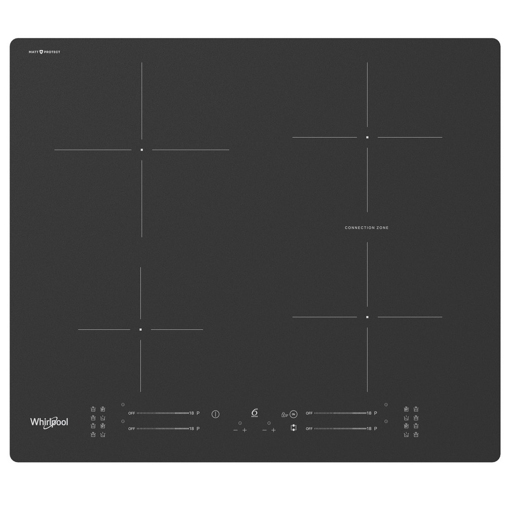 Whirlpool WB S2560 NE BM Inductie kookplaat Zwart