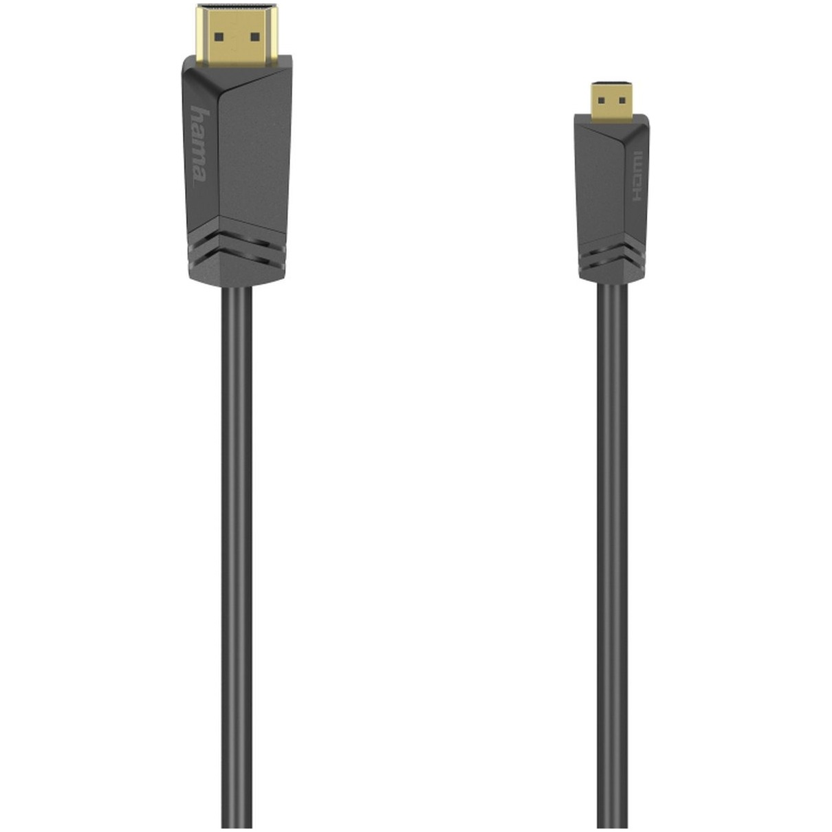 Hama High-speed HDMI-Kabel, con. Type A - con. Type D (Micro), ethernet, 1,5 m HDMI kabel afbeelding
