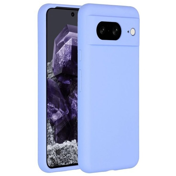 Accezz Liquid Silicone Backcover Google Pixel 8 Telefoonhoesje Paars afbeelding