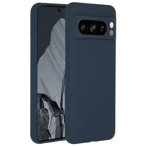 Accezz Liquid Silicone Backcover Google Pixel 8 Pro Telefoonhoesje Blauw afbeelding
